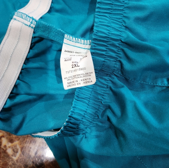 Teal Cherokee Scrubs size 2X - Picture 3 of 3
